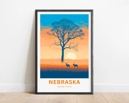 Nebraska Travel Poster