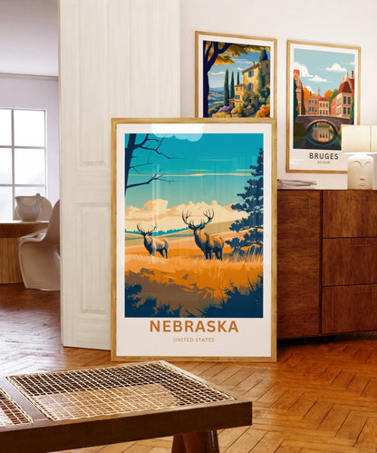 Nebraska Travel Poster