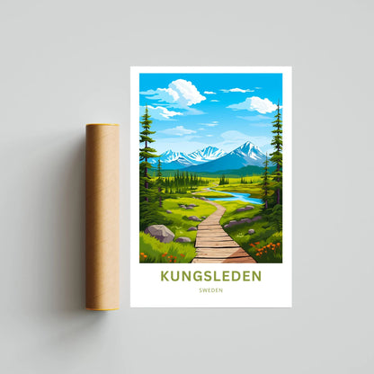 Kungsleden Travel Poster
