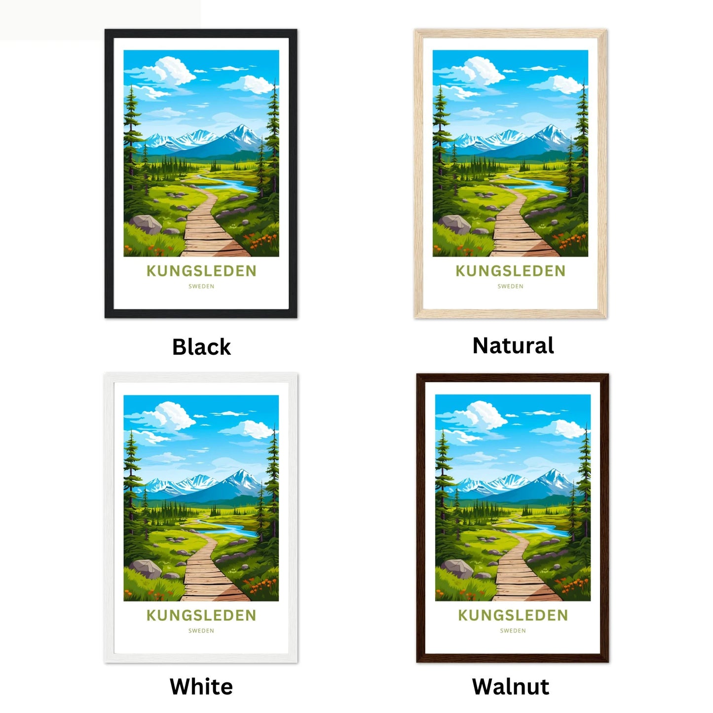 Kungsleden Travel Poster