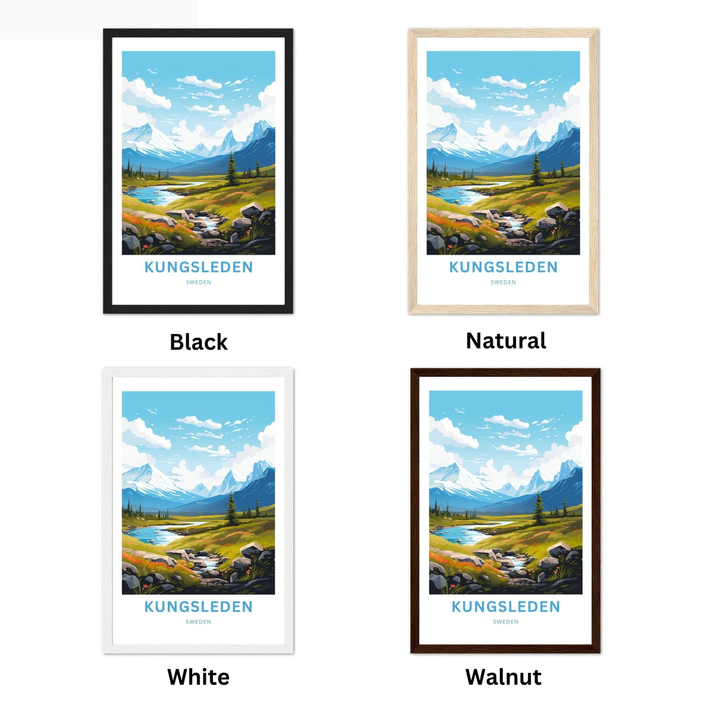 Kungsleden Travel Poster