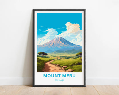 Mount Meru Travel Poster