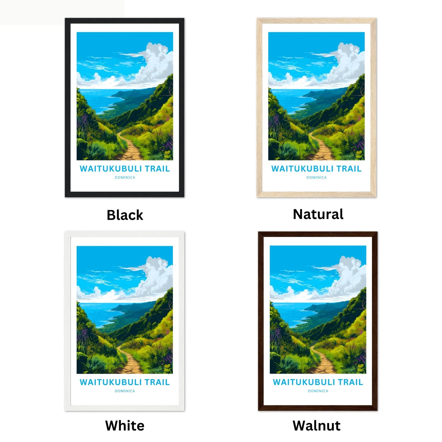 Waitukubuli Trail Travel Poster