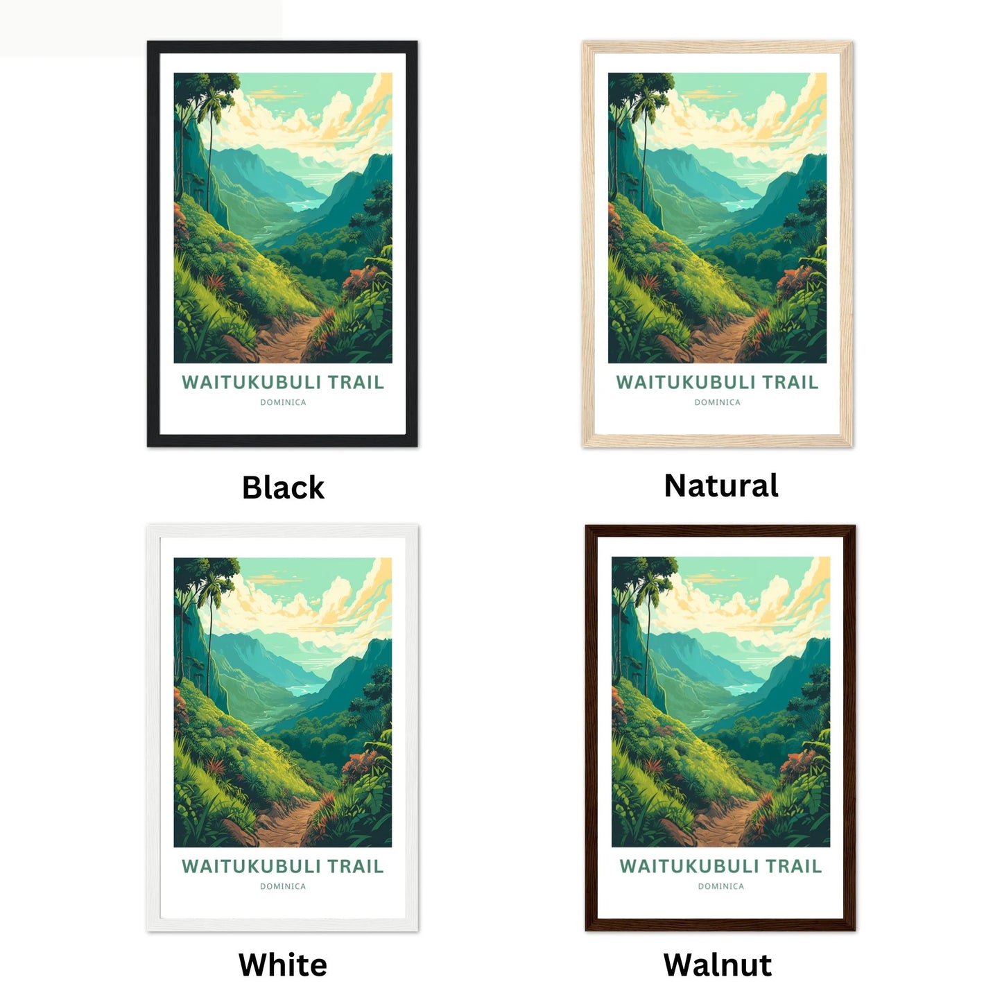 Waitukubuli Trail Travel Poster