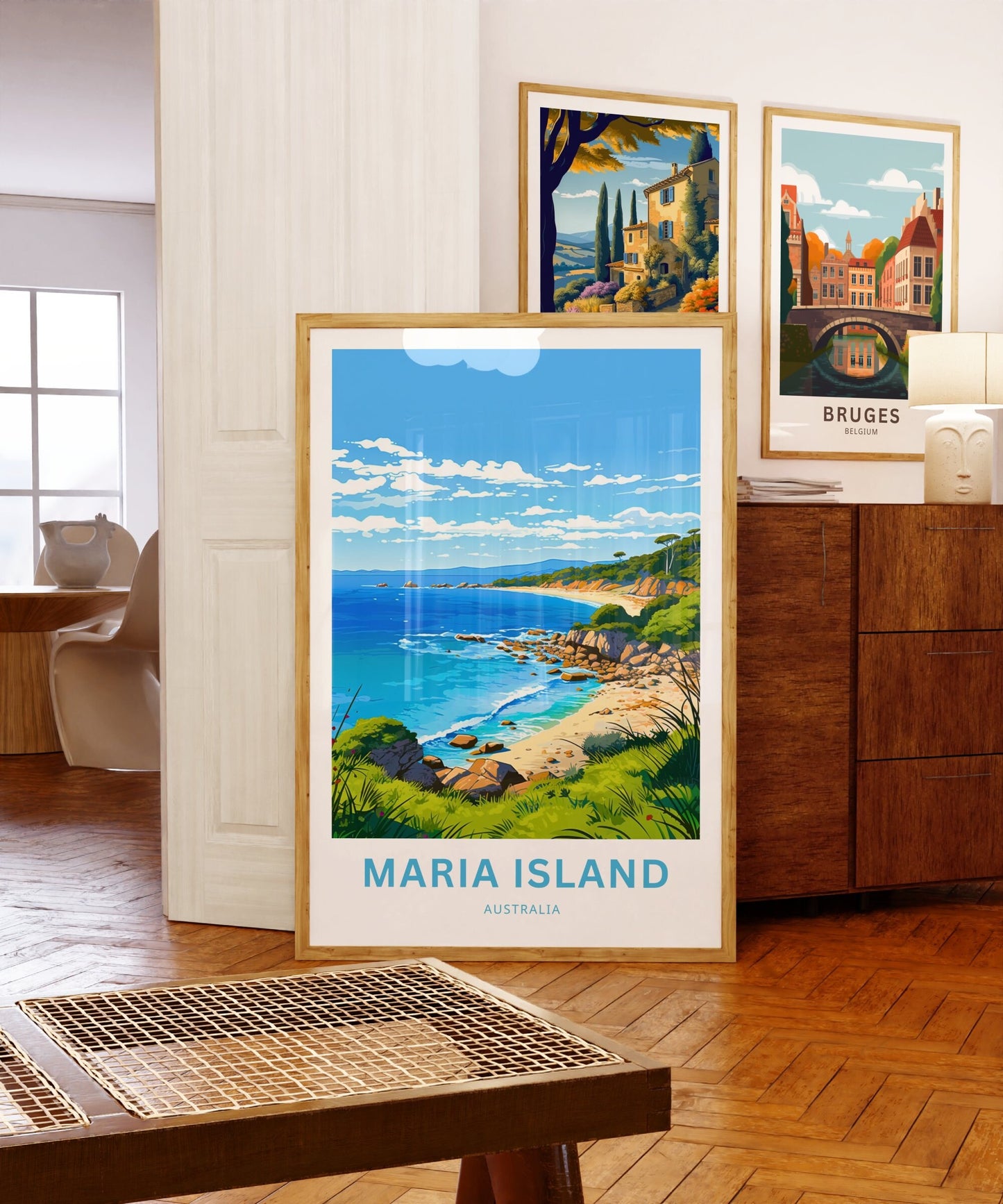 Maria Island Travel Poster