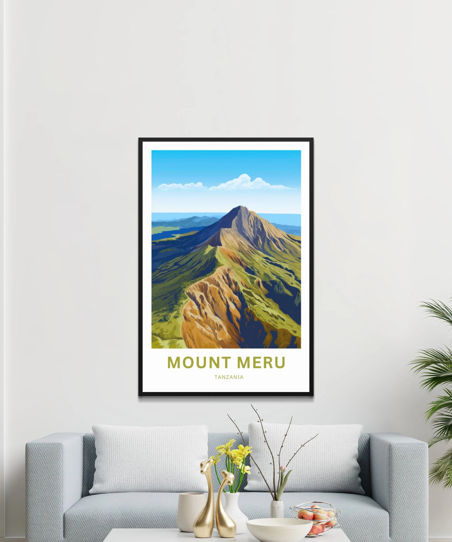 Mount Meru Travel Poster