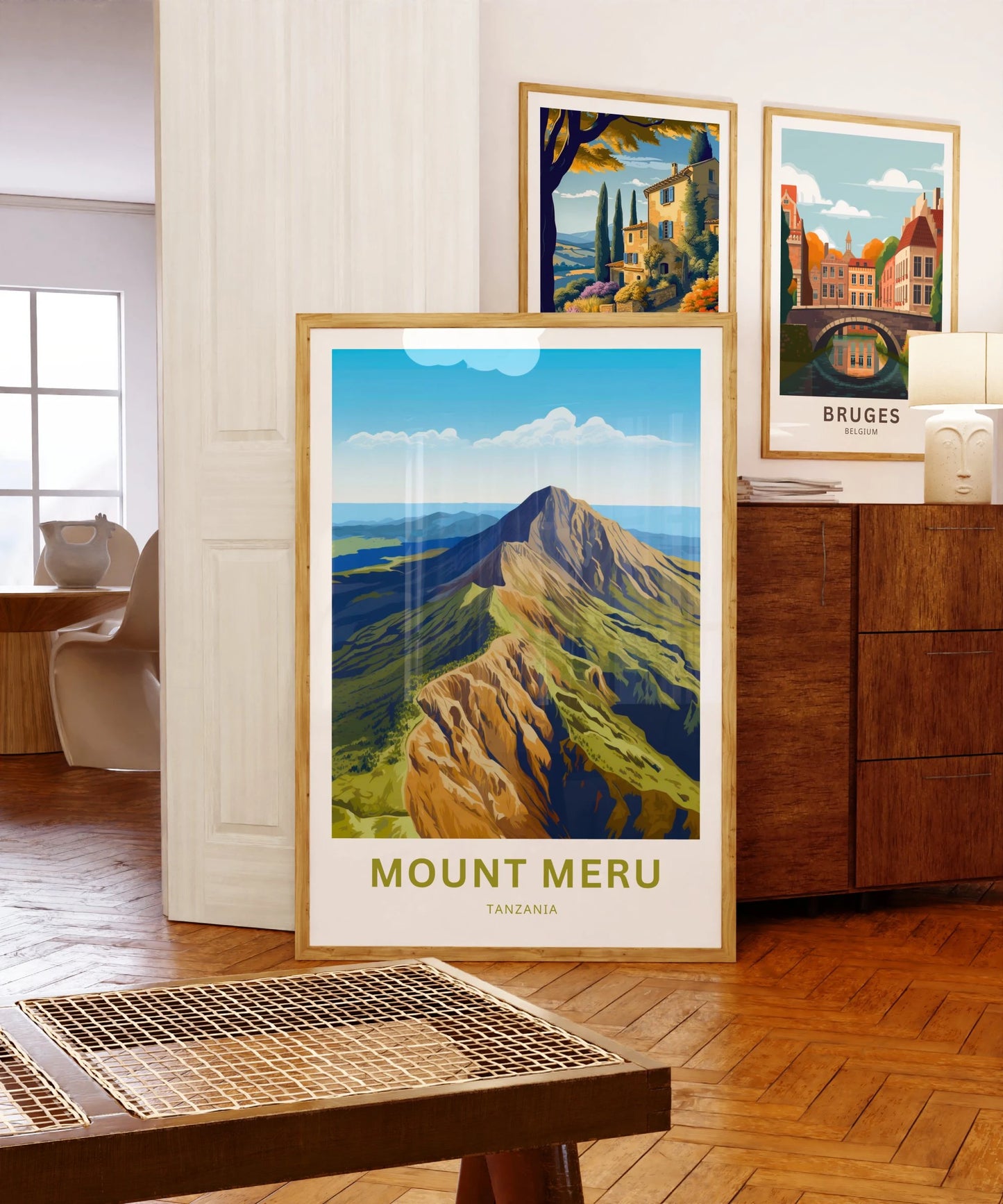 Mount Meru Travel Poster