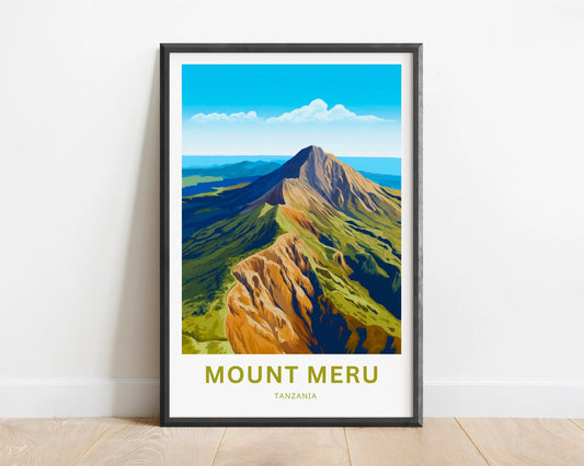 Mount Meru Travel Poster