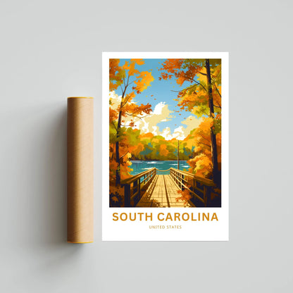 South Carolina Travel Poster