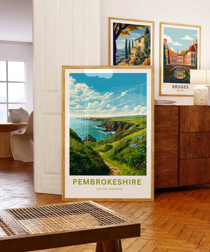 Pembrokeshire Travel Poster