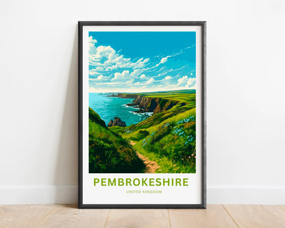 Pembrokeshire Travel Poster