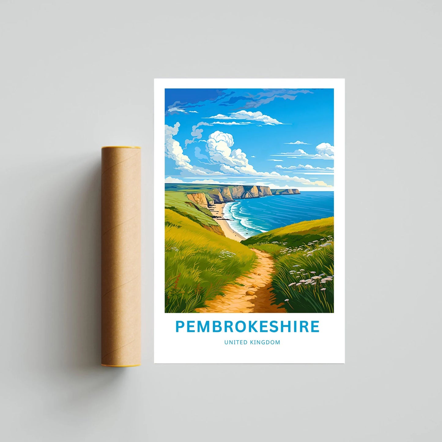 Pembrokeshire Travel Poster