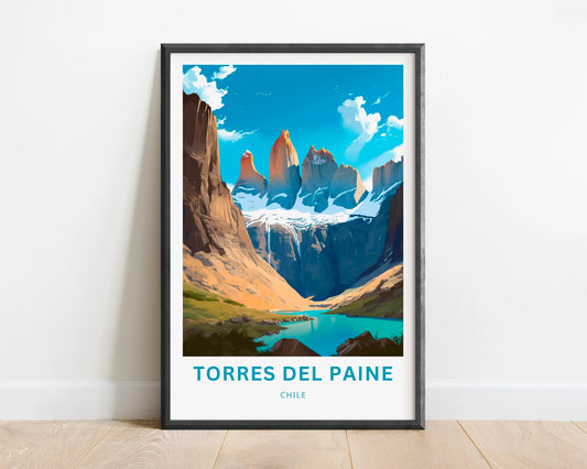 Torres del Paine Travel Poster