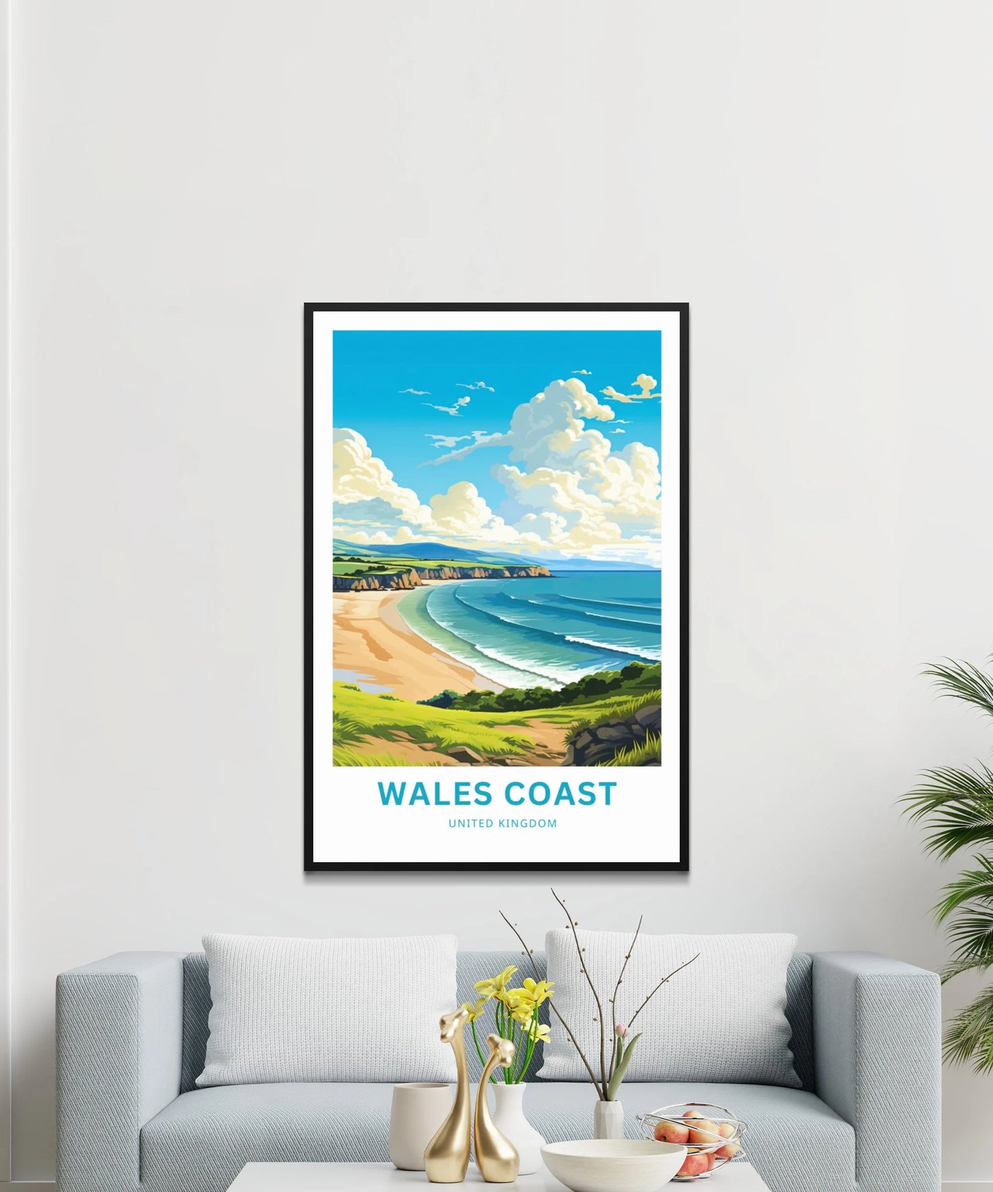 Wales Coast Travel Poster