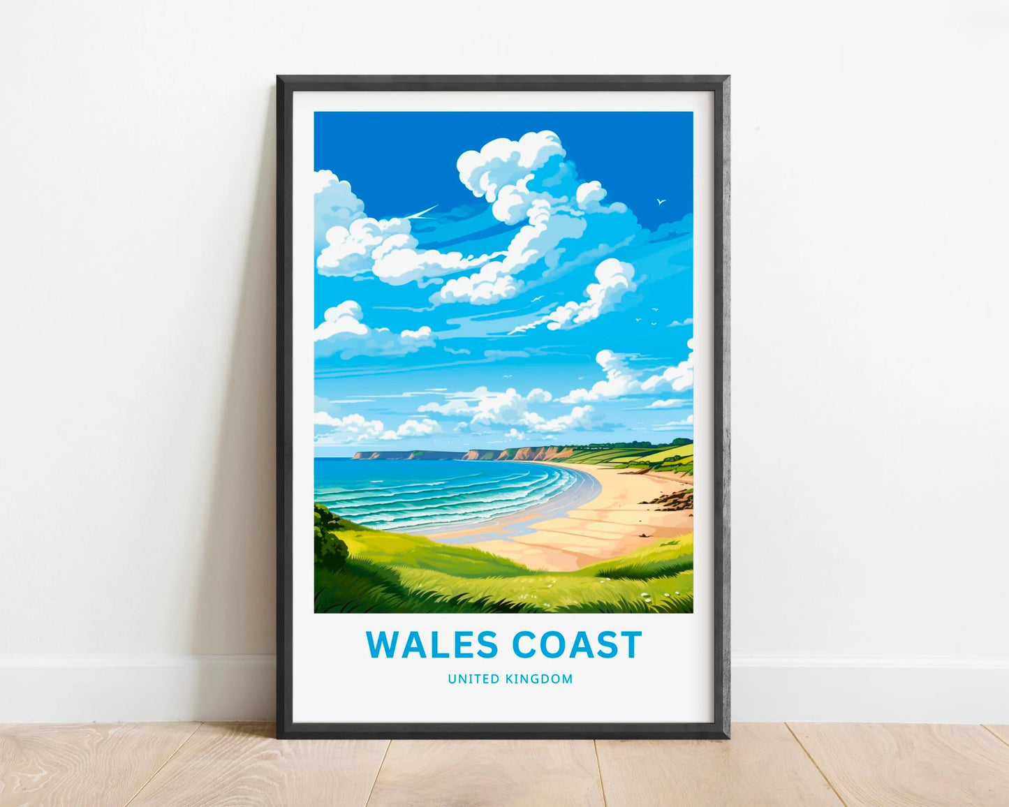 Wales Coast Travel Poster