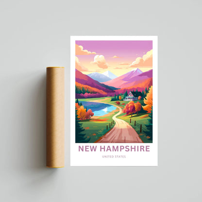 New Hampshire Travel Poster