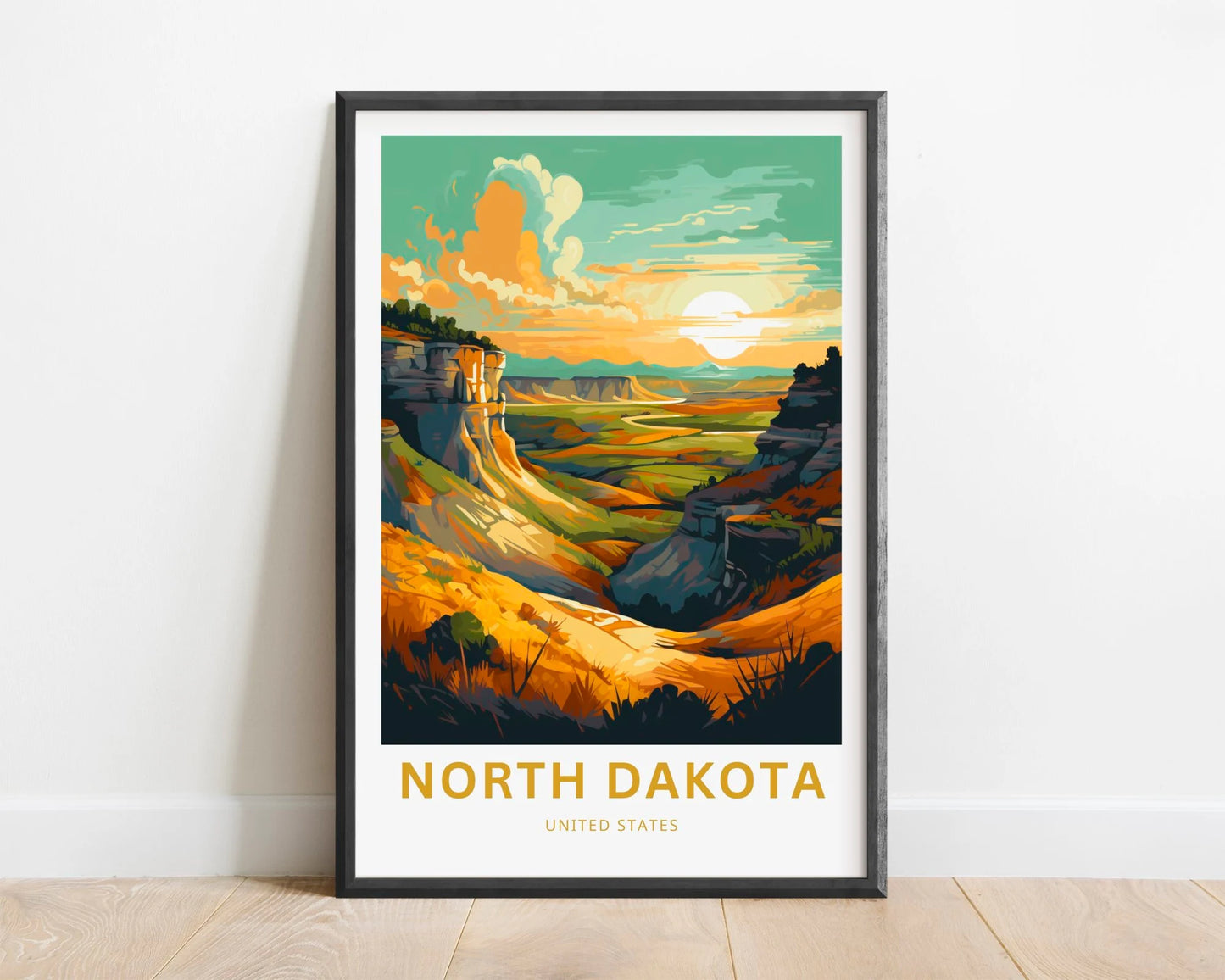 North Dakota Travel Poster