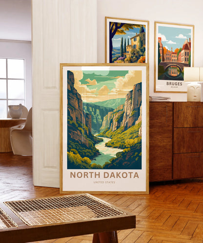 North Dakota Travel Poster