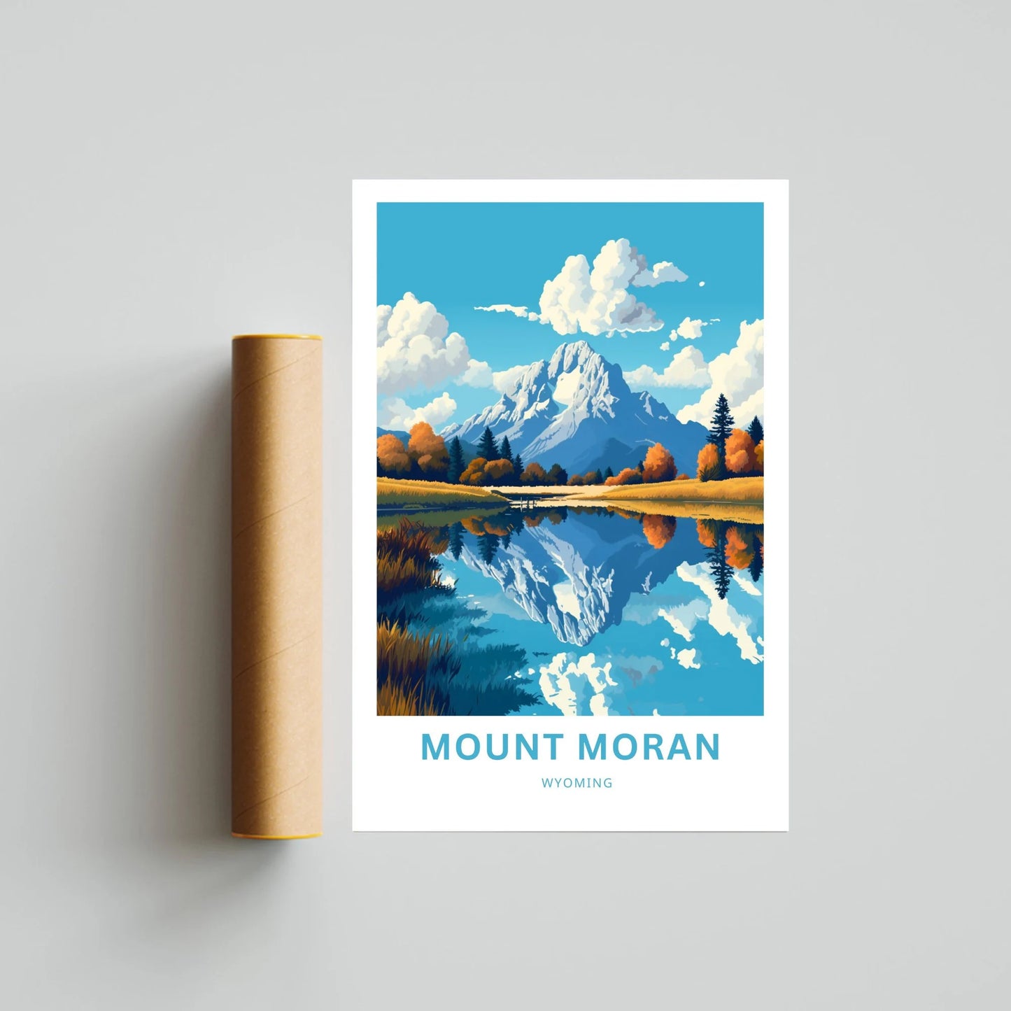 Mount Moran Travel Poster