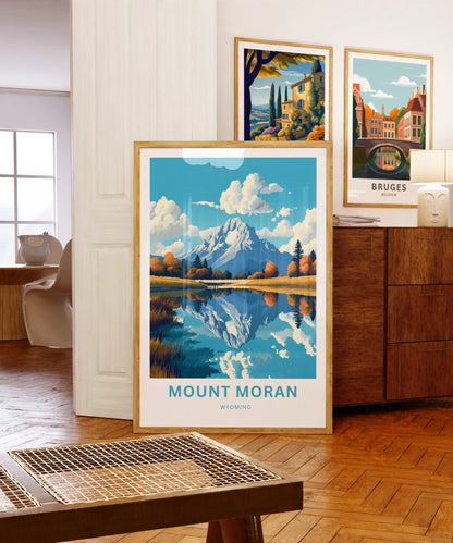 Mount Moran Travel Poster