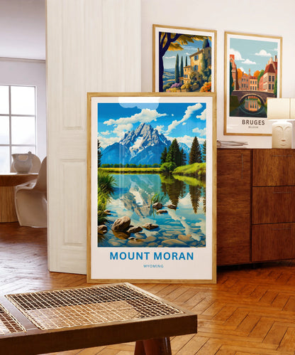 Mount Moran Travel Poster