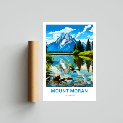 Mount Moran Travel Poster