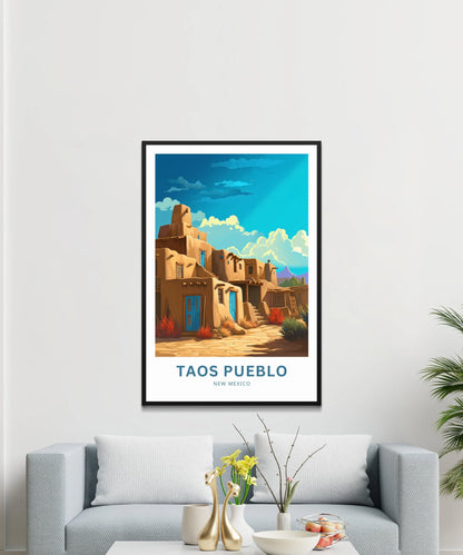 Toas Pueblo Travel Poster