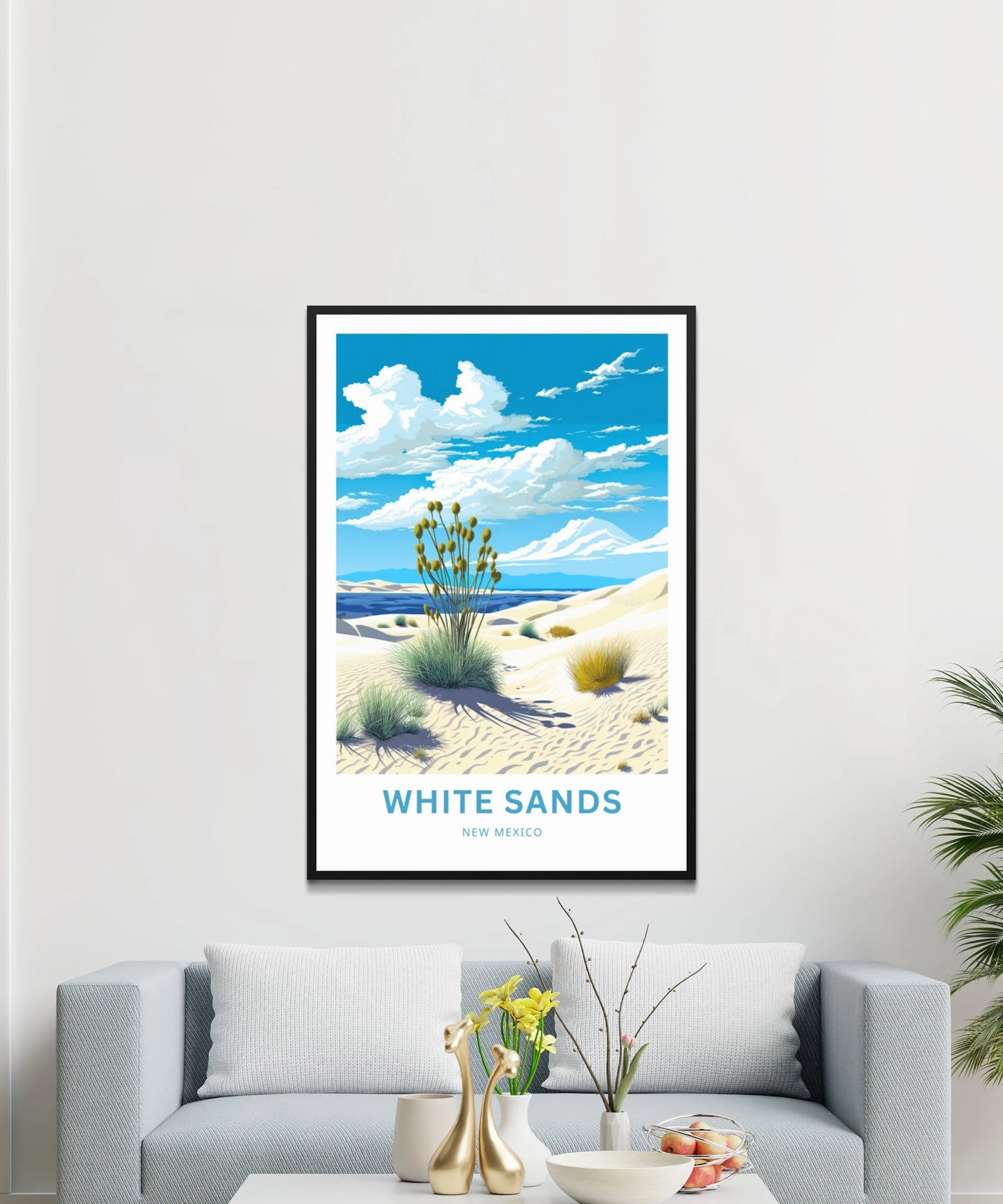 White Sands Travel Poster