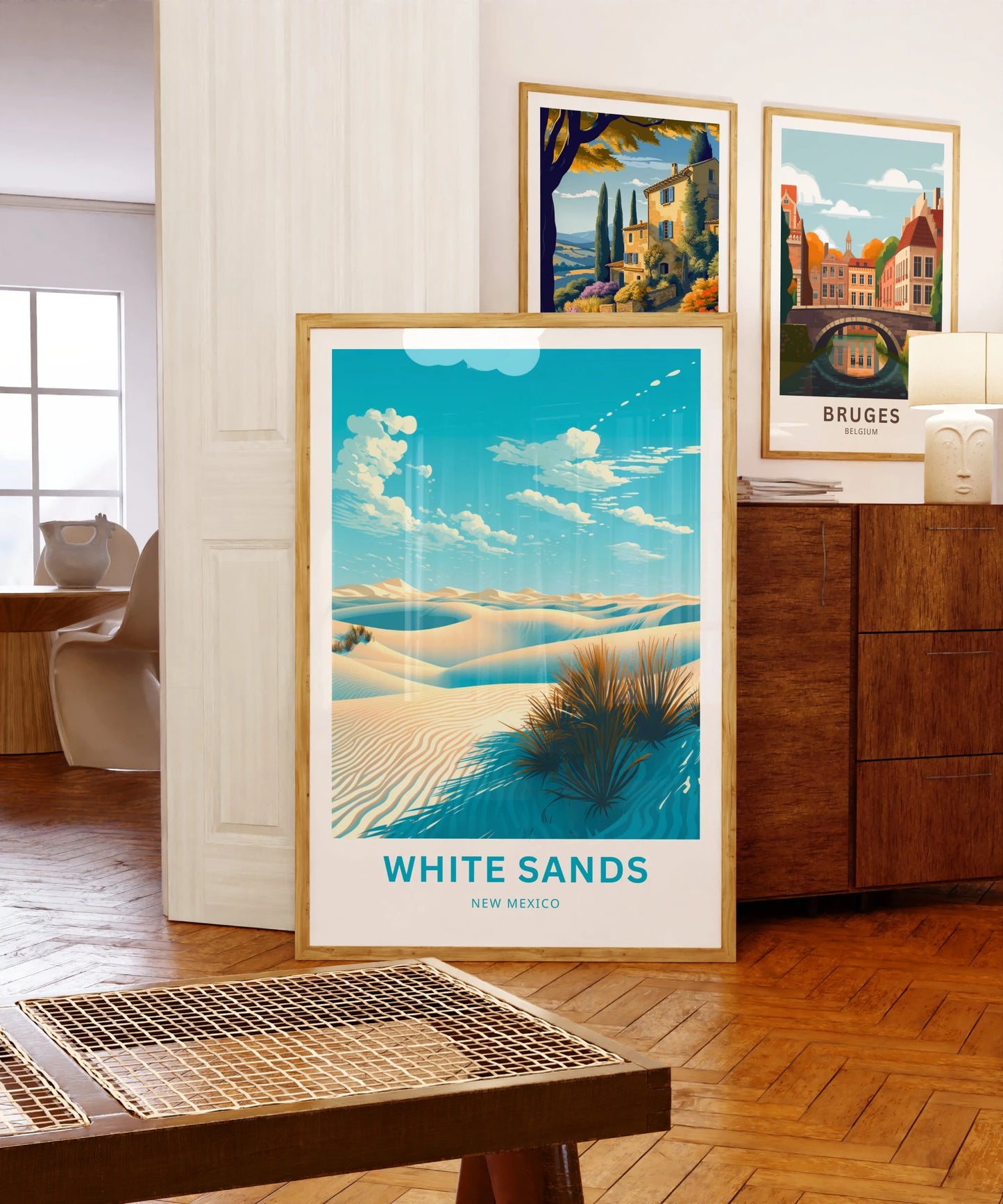 White Sands Travel Poster