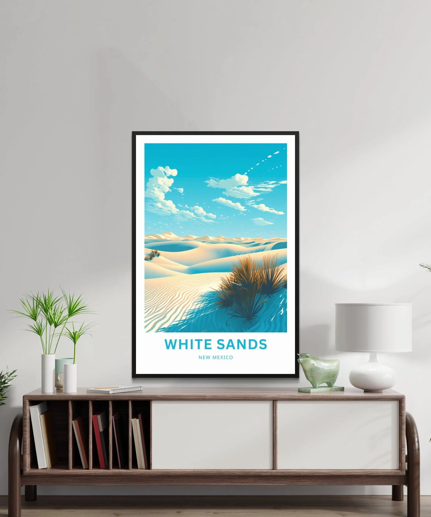 White Sands Travel Poster