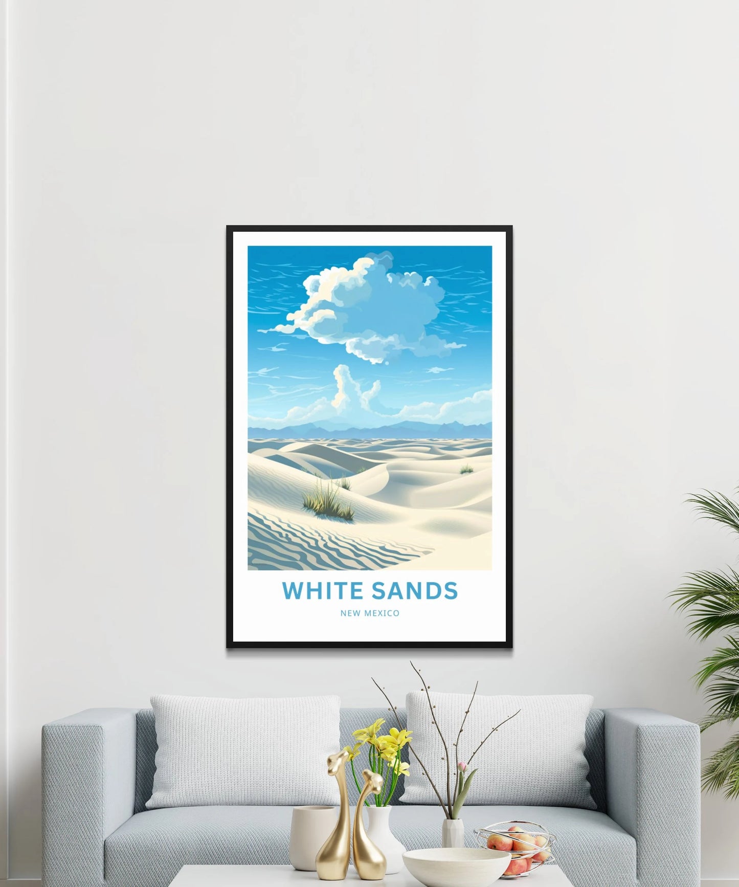 White Sands Travel Poster