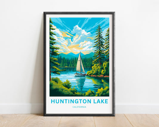 Huntington Lake Travel Poster