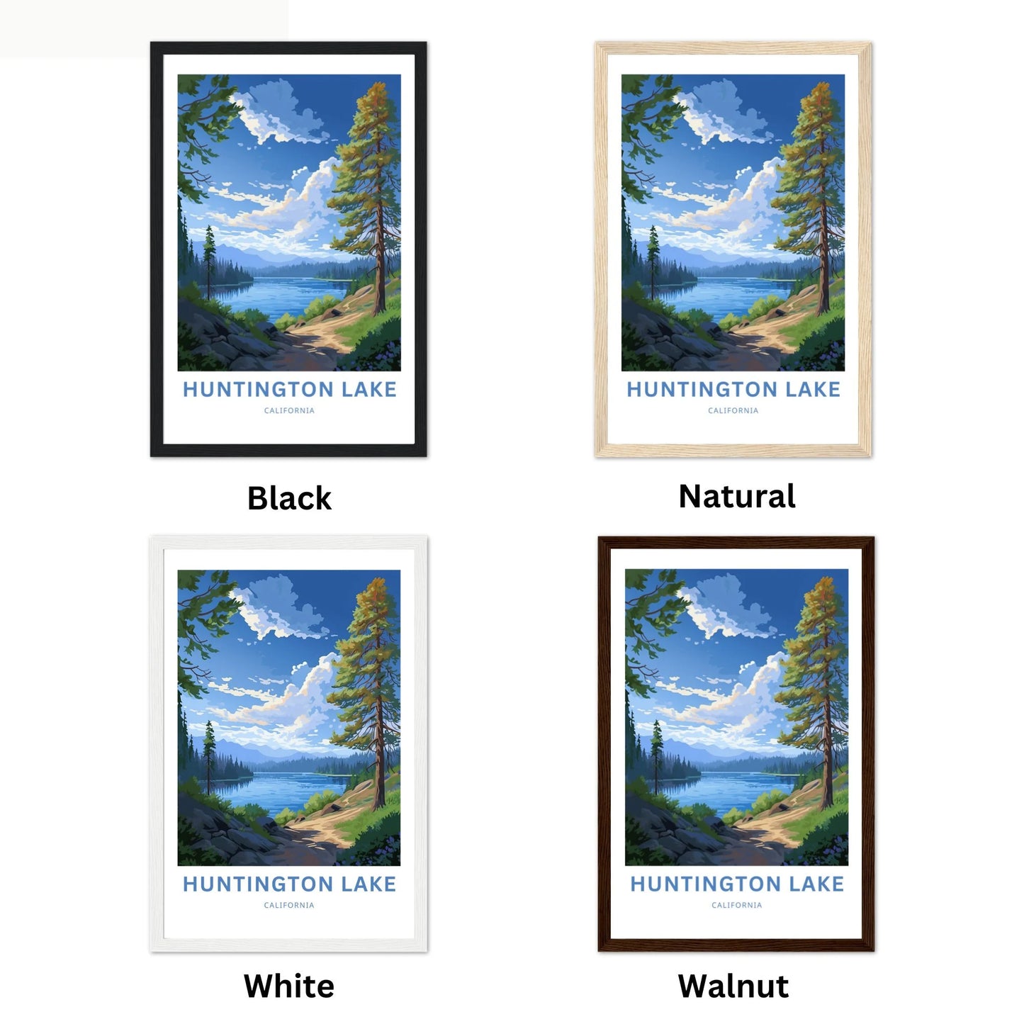 Huntington Lake Travel Poster