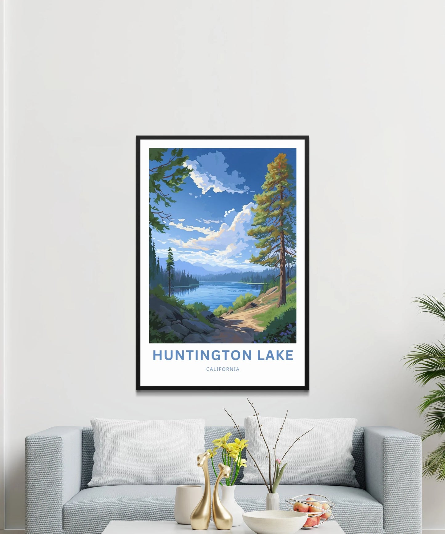 Huntington Lake Travel Poster