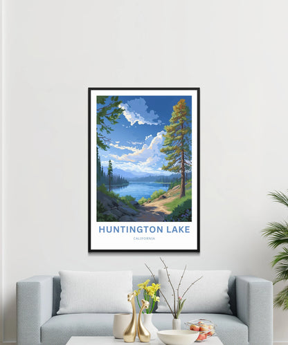 Huntington Lake Travel Poster