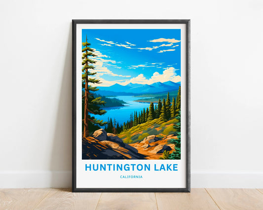 Huntington Lake Travel Poster