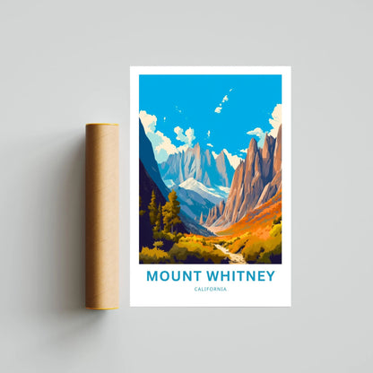 Mount Whitney Travel Poster