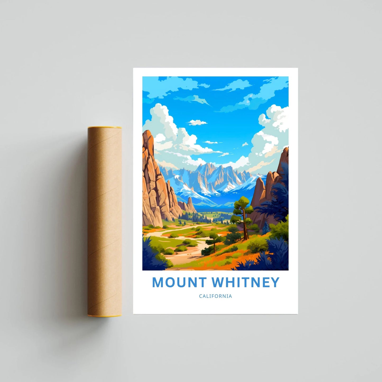 Mount Whitney Travel Poster