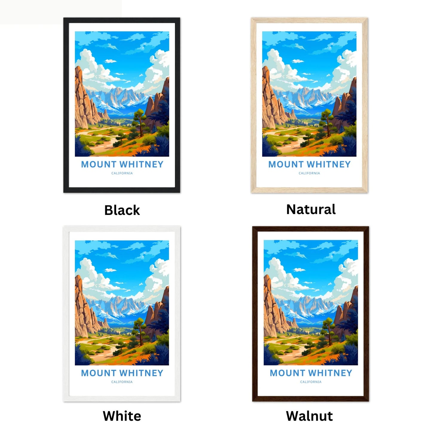 Mount Whitney Travel Poster