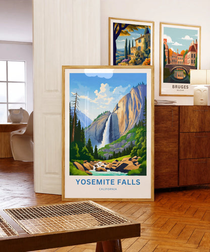 Yosemite Falls  Travel Poster