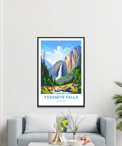 Yosemite Falls  Travel Poster