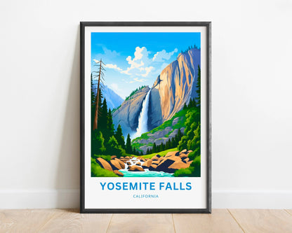 Yosemite Falls  Travel Poster