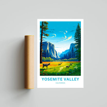 Yosemite Valley Travel Poster