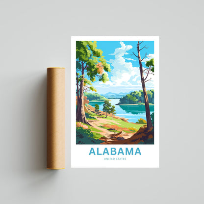 Alabama Travel Poster