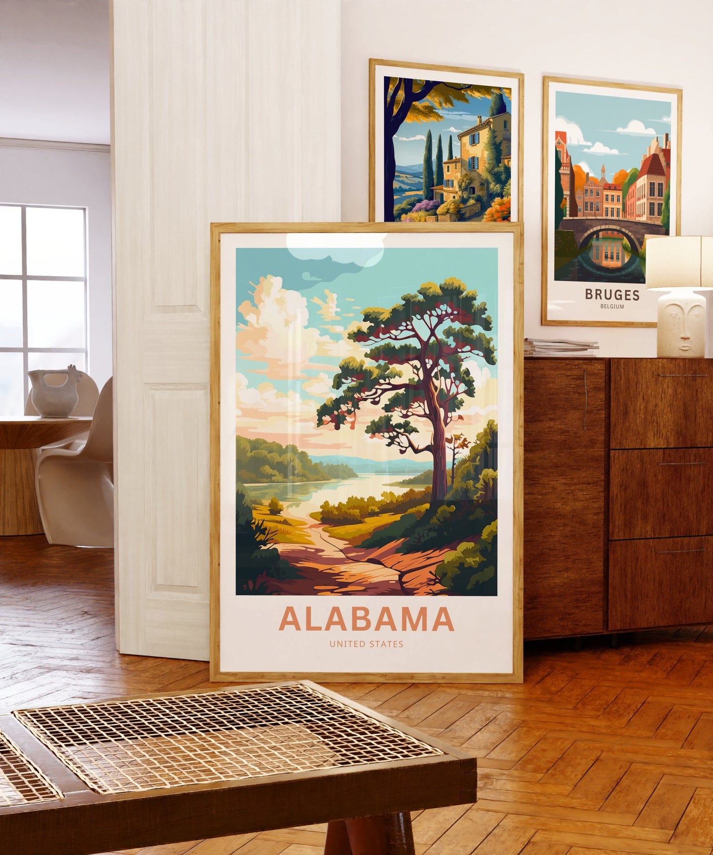 Alabama Travel Print - Southern Charm