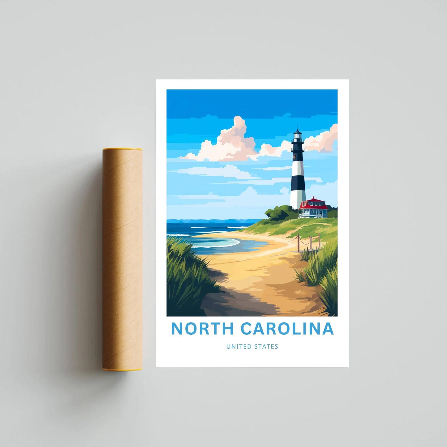 North Carolina Travel Poster