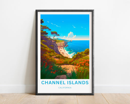 Channel Islands Travel Poster