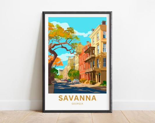 Savanna Travel Poster