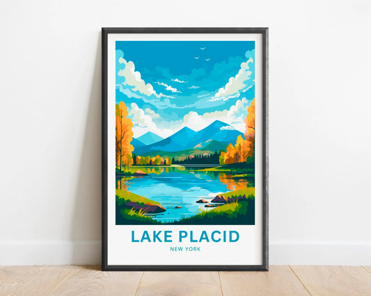 Lake Placid Travel Poster