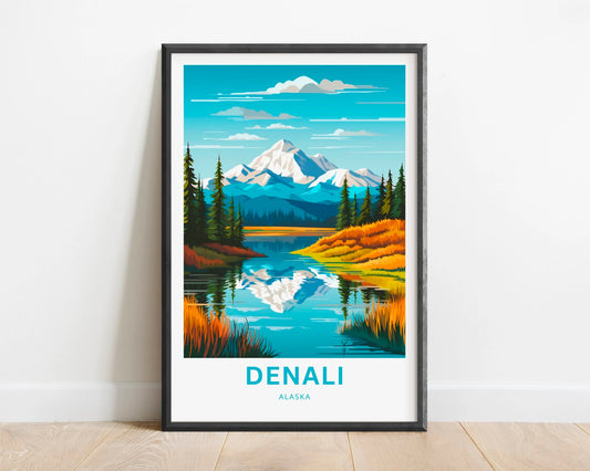 Denali Travel Poster